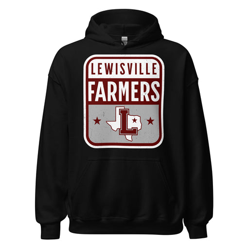 Lewisville High School Farmers Black Classic Unisex Hoodie 001