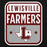 Close-up view of Lewisville High School Farmers Black Classic Unisex Hoodie 001