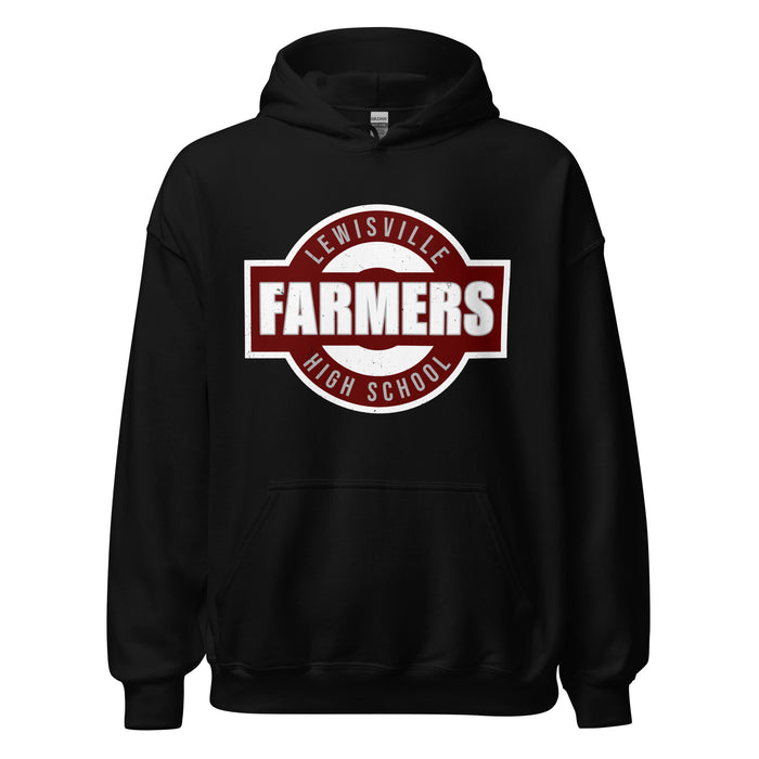 Lewisville High School Farmers Black Classic Unisex Hoodie 011
