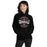 Woman wearing MacArthur High School Generals Black Classic Unisex Hoodie 218