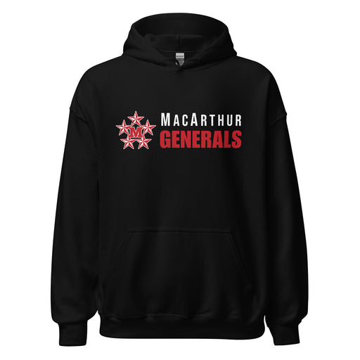 MacArthur High School Generals Black Classic Unisex Hoodie 200
