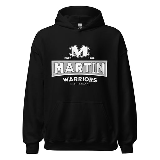 Martin High School Warriors Black Classic Unisex Hoodie 202