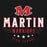 Close-up view of Martin High School Warriors Black Classic Unisex Hoodie 217