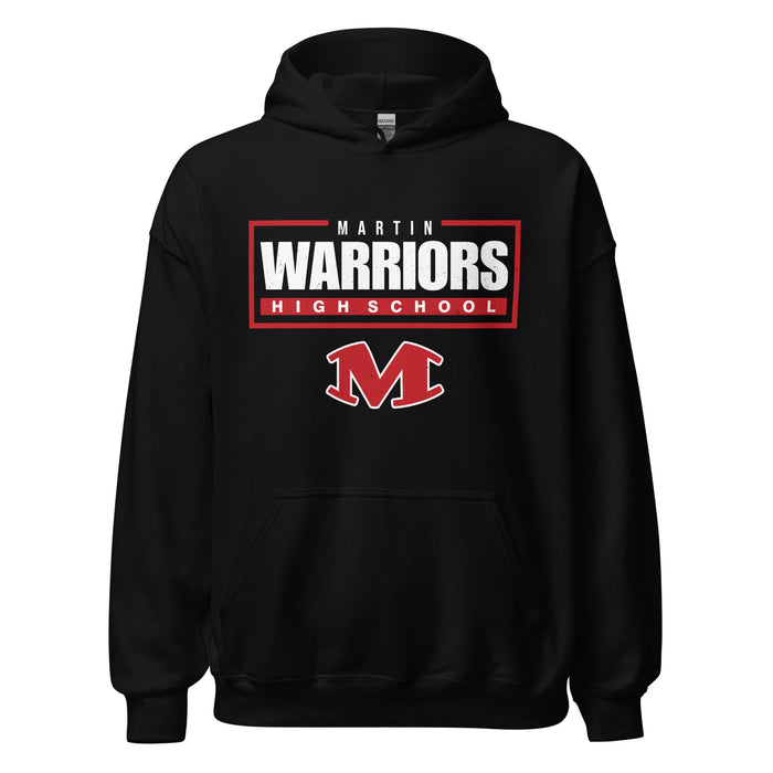 Martin High School Warriors Black Classic Unisex Hoodie 049