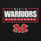Close-up view of Martin High School Warriors Black Classic Unisex Hoodie 049