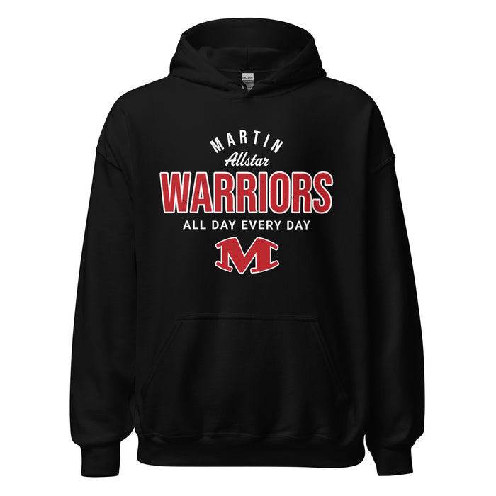 Martin High School Warriors Black Classic Unisex Hoodie 040