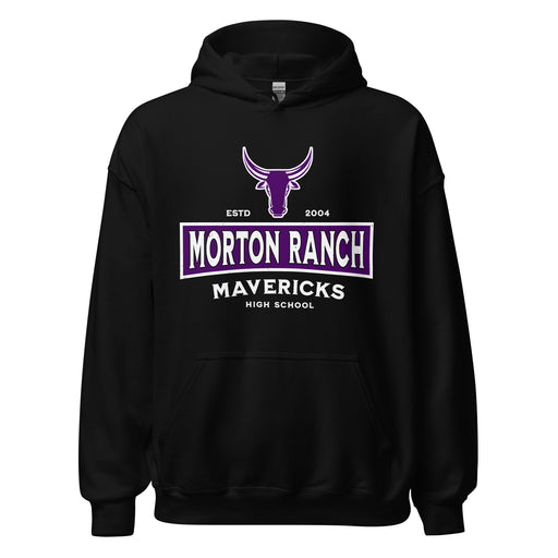 Morton Ranch High School Mavericks Black Classic Unisex Hoodie 202