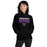 Woman wearing Morton Ranch High School Mavericks Black Classic Unisex Hoodie 234