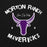 Close-up view of Morton Ranch High School Mavericks Black Classic Unisex Hoodie 228
