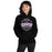 Woman wearing Morton Ranch High School Mavericks Black Classic Unisex Hoodie 209