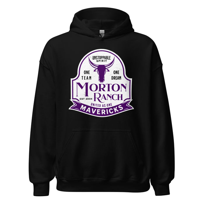 Morton Ranch High School Mavericks Black Classic Unisex Hoodie 219