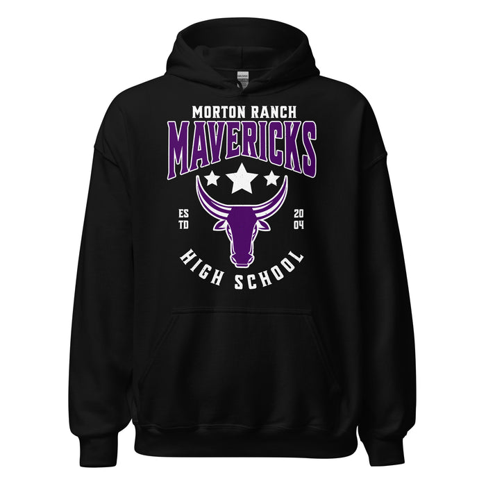 Morton Ranch High School Mavericks Black Classic Unisex Hoodie 213