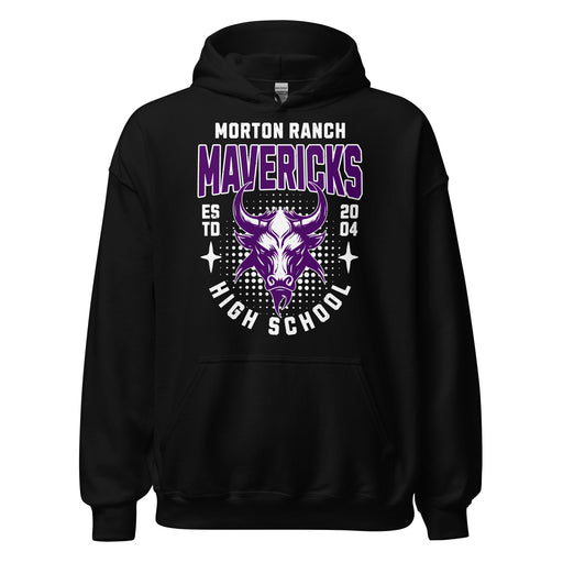 Morton Ranch High School Mavericks Black Classic Unisex Hoodie 204