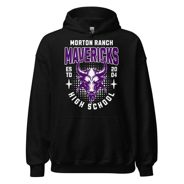 Morton Ranch High School Mavericks Black Classic Unisex Hoodie 204