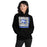 Woman wearing New Caney High School Eagles Black Classic Unisex Hoodie 235