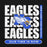 Close-up view of New Caney High School Eagles Black Classic Unisex Hoodie 235