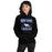 Woman wearing New Caney High School Eagles Black Classic Unisex Hoodie 230