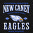 Close-up view of New Caney High School Eagles Black Classic Unisex Hoodie 230