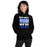 Woman wearing New Caney High School Eagles Black Classic Unisex Hoodie 231
