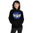 Woman wearing New Caney High School Eagles Black Classic Unisex Hoodie 242