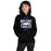 Woman wearing New Caney High School Eagles Black Classic Unisex Hoodie 210