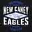 Close-up view of New Caney High School Eagles Black Classic Unisex Hoodie 210