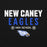 Close-up view of New Caney High School Eagles Black Classic Unisex Hoodie 003