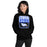 Woman wearing New Caney High School Eagles Black Classic Unisex Hoodie 001