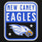 Close-up view of New Caney High School Eagles Black Classic Unisex Hoodie 001
