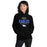Woman wearing New Caney High School Eagles Black Classic Unisex Hoodie 040