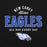 Close-up view of New Caney High School Eagles Black Classic Unisex Hoodie 040