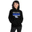 Woman wearing New Caney High School Eagles Black Classic Unisex Hoodie 024