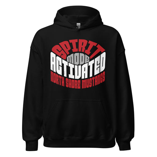 North Shore High School Mustangs Black Classic Unisex Hoodie 242