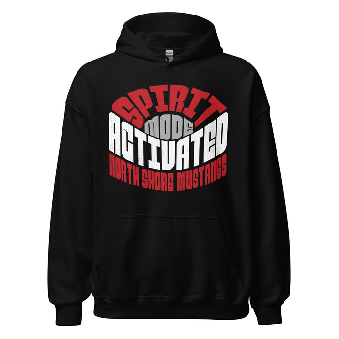 North Shore High School Mustangs Black Classic Unisex Hoodie 242