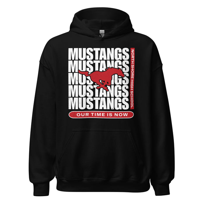 North Shore High School Mustangs Black Classic Unisex Hoodie 235