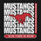 Close-up view of North Shore High School Mustangs Black Classic Unisex Hoodie 235