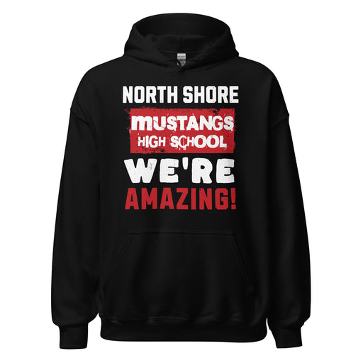 North Shore High School Mustangs Black Classic Unisex Hoodie 231