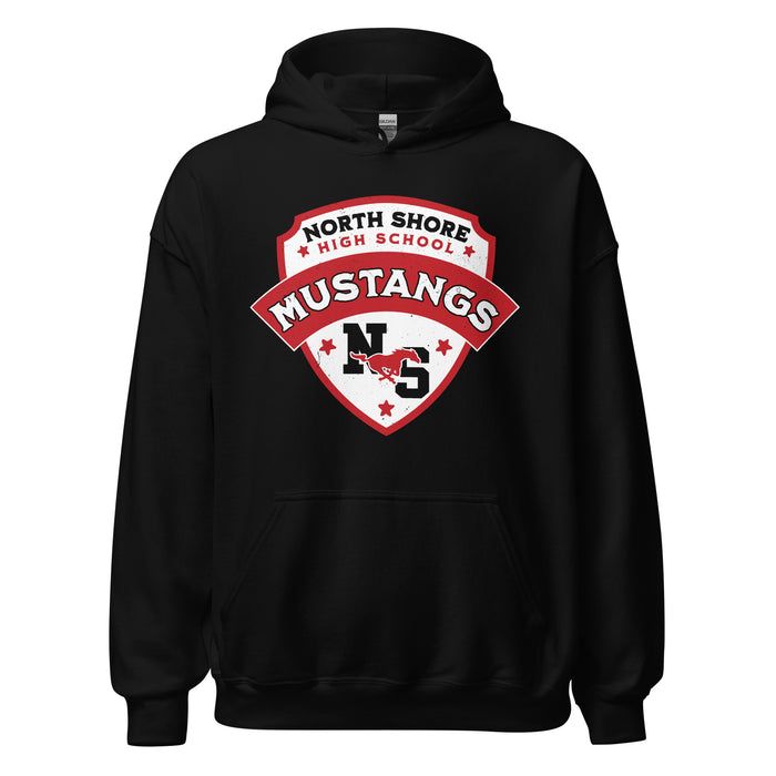 North Shore High School Mustangs Black Classic Unisex Hoodie 221