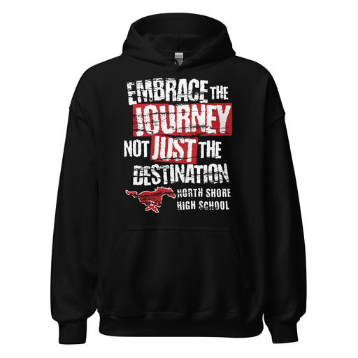 North Shore High School Mustangs Black Classic Unisex Hoodie 232