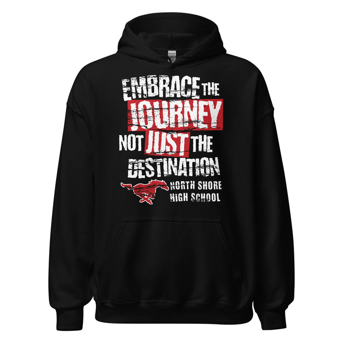 North Shore High School Mustangs Black Classic Unisex Hoodie 232