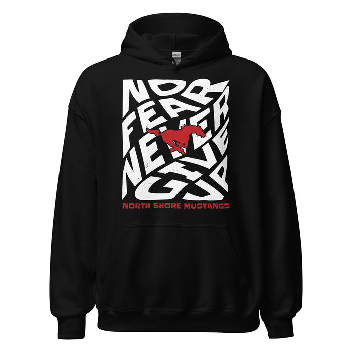 North Shore High School Mustangs Black Classic Unisex Hoodie 236