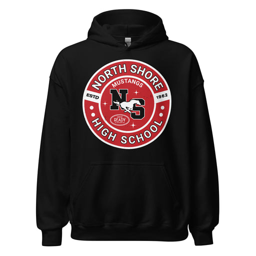 North Shore High School Mustangs Black Classic Unisex Hoodie 239