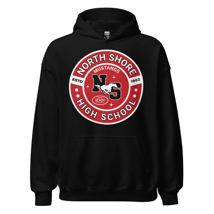 North Shore High School Mustangs Black Classic Unisex Hoodie 239