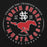 Close-up view of North Shore High School Mustangs Black Classic Unisex Hoodie 214