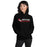 Woman wearing North Shore High School Mustangs Black Classic Unisex Hoodie 200
