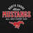 Close-up view of North Shore High School Mustangs Black Classic Unisex Hoodie 040