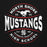 Back view of North Shore High School Mustangs Black Classic Unisex Hoodie 218
