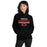 Woman wearing Odessa High School Bronchos Black Classic Unisex Hoodie 024