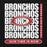 Close-up view of Odessa High School Bronchos Black Classic Unisex Hoodie 235