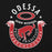 Close-up view of Odessa High School Bronchos Black Classic Unisex Hoodie 229